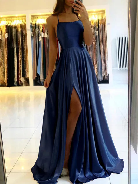 Elegant Satin Maxi Dress