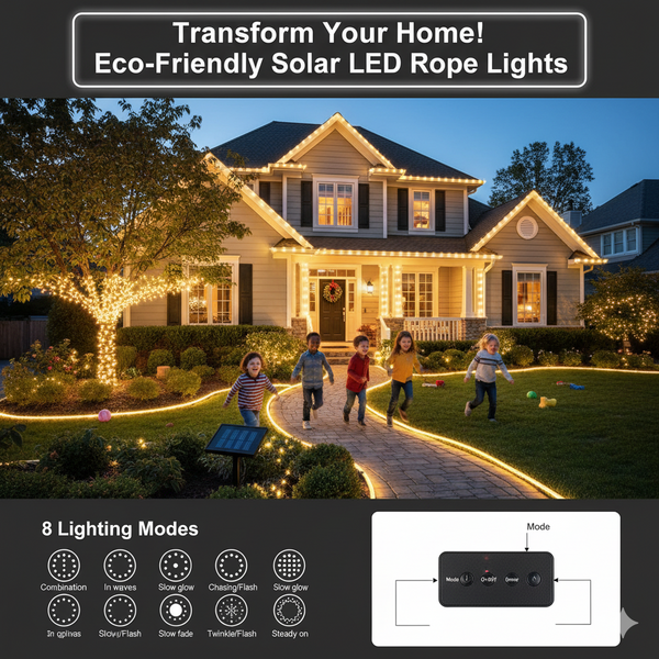 Solar-Powered Garden Glow Lights