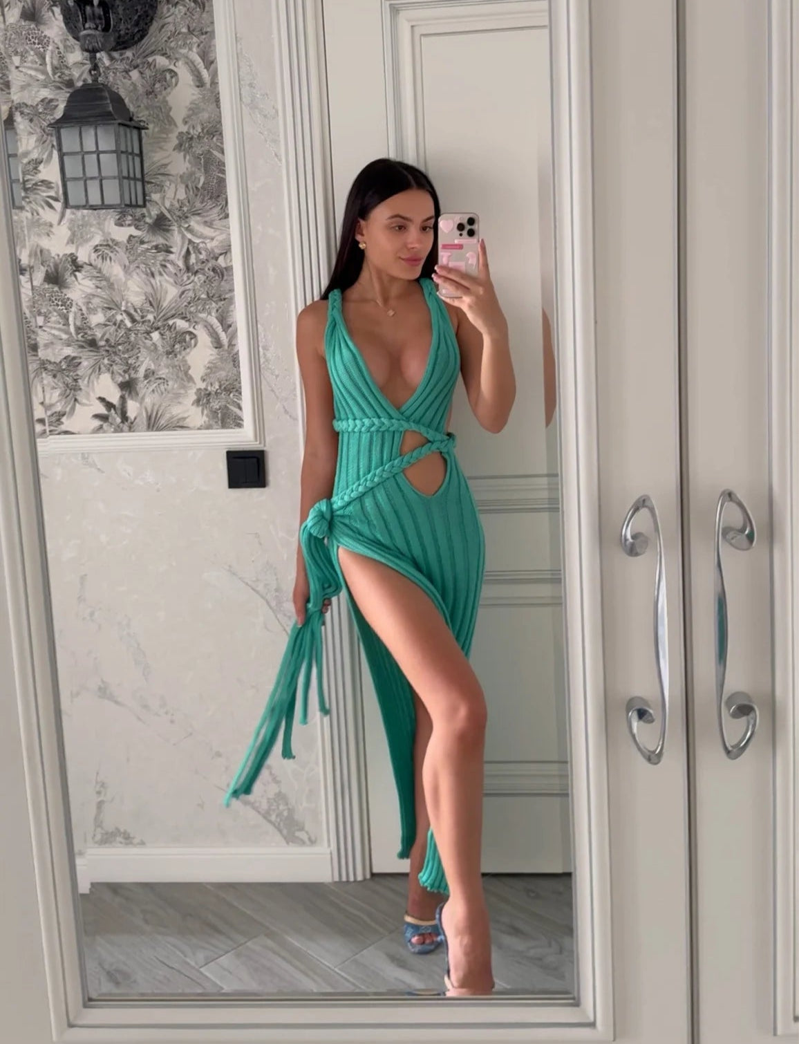 Chic Summer Ribbed Dress