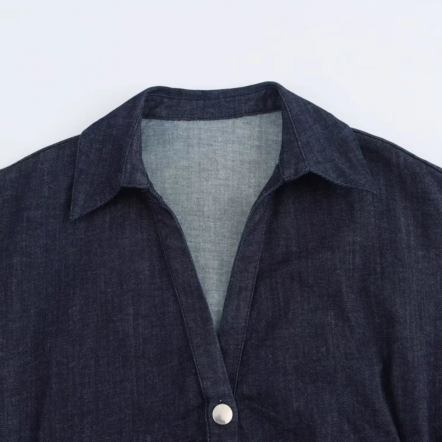 Spring Denim Elegance Dress