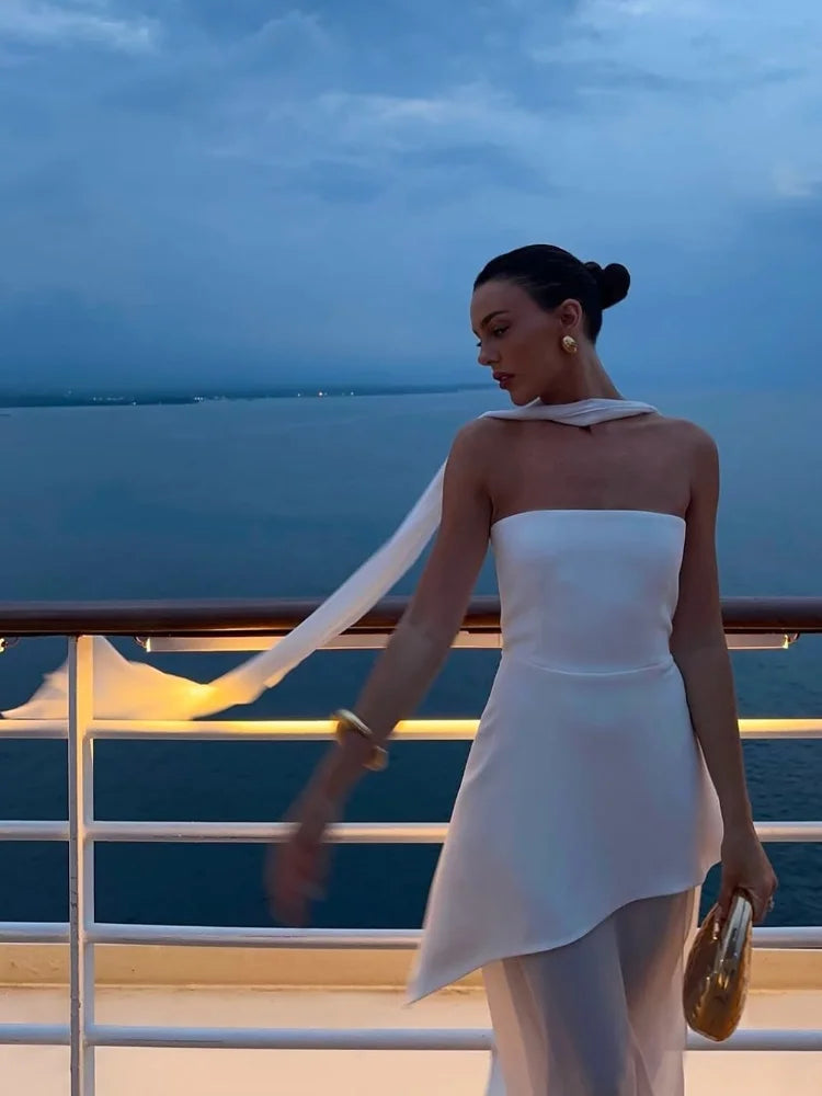 Elegant Strapless Maxi Dress