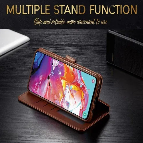 Samsung Wallet Case + Tempered Glass
