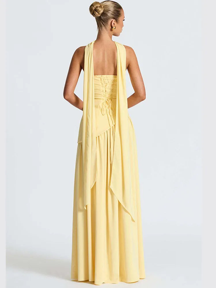 Elegant Strapless Maxi Dress