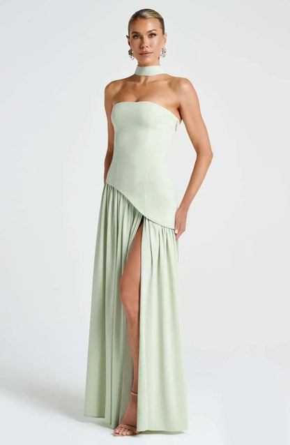 Elegant Strapless Maxi Dress
