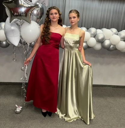 Elegant Satin Maxi Dress