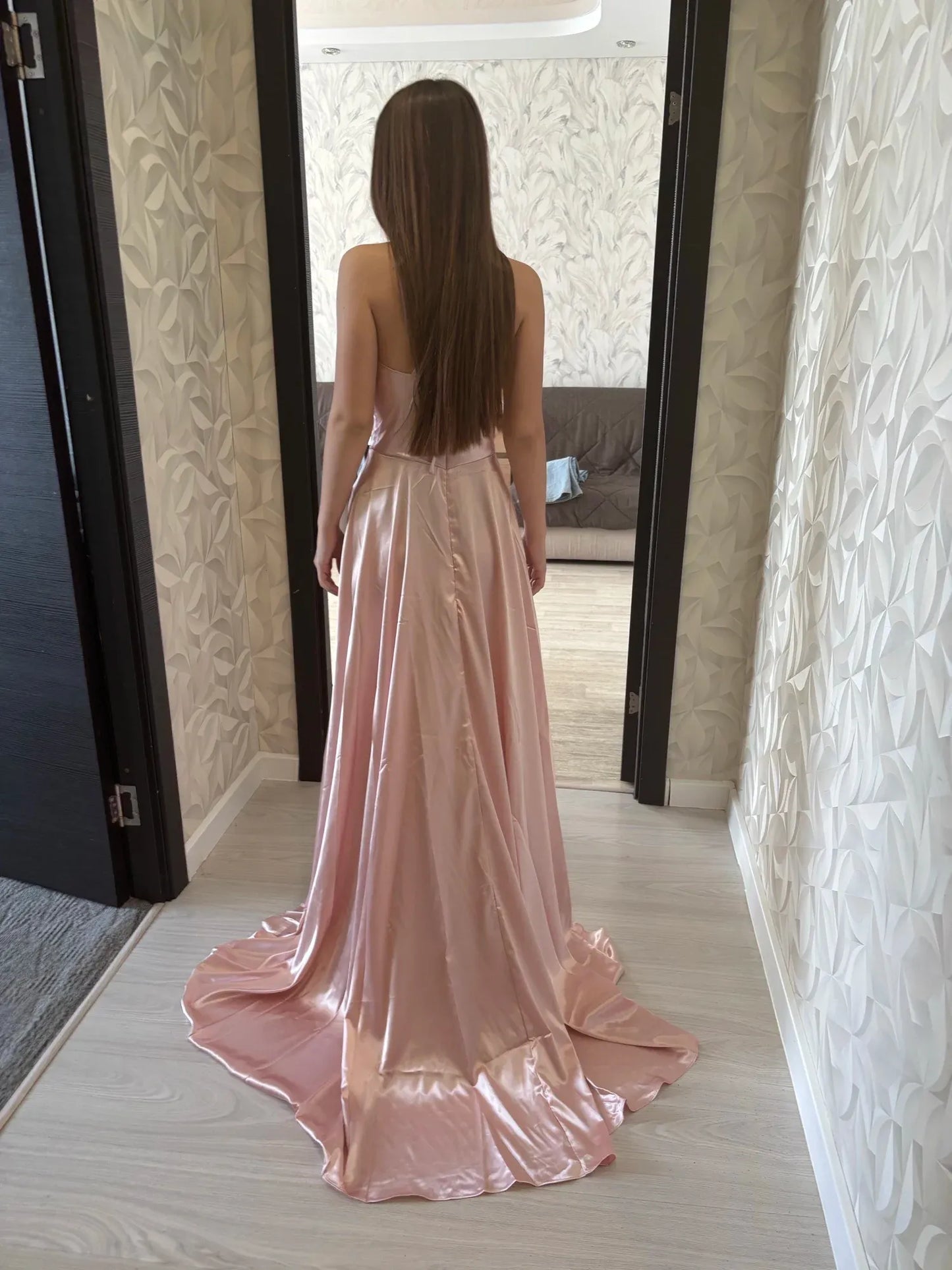 Elegant Satin Maxi Dress
