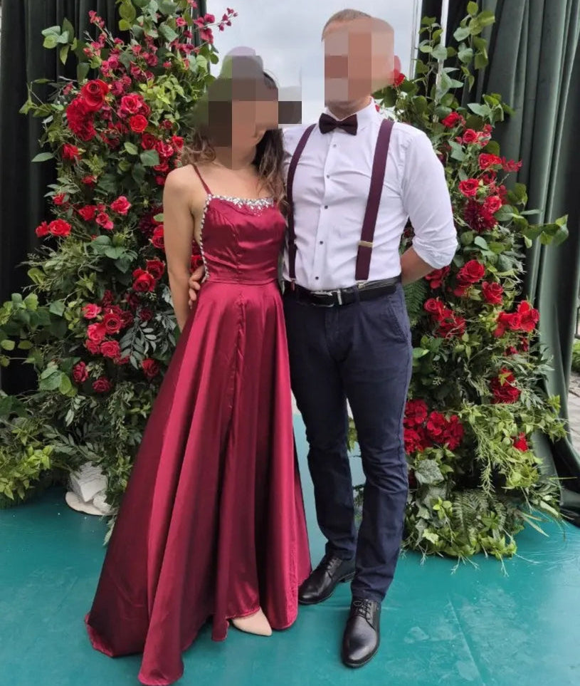 Elegant Satin Maxi Dress