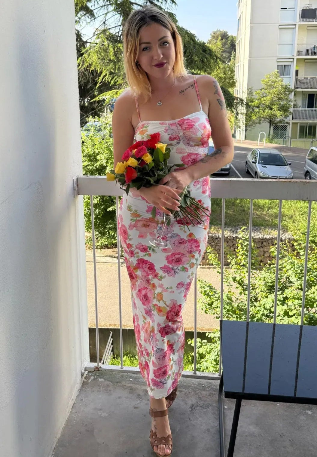 Floral Elegance Maxi Dress