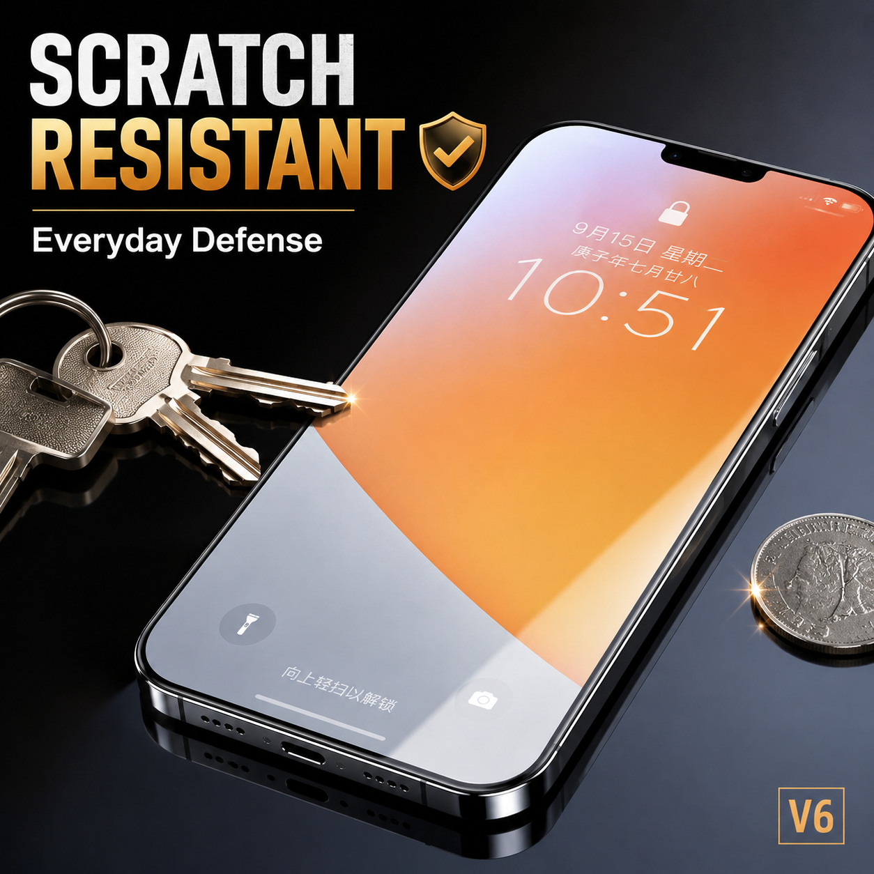 3-Pack Tempered Glass Screen Protector for iPhone.