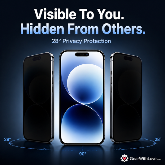 3-Pack Privacy Tempered Glass Screen Protector for iPhone.