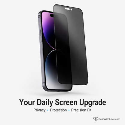 3-Pack Privacy Tempered Glass Screen Protector for iPhone.