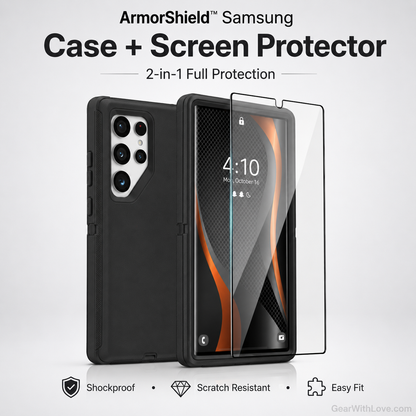 ArmorShield™ Samsung Case + Screen Protector