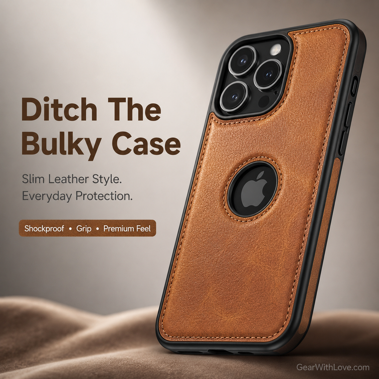 Slim Luxury Leather Case Cover for iPhone