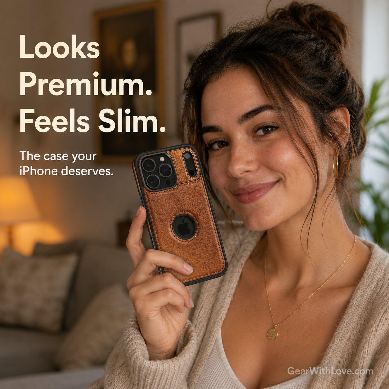 Slim Luxury Leather Case Cover for iPhone