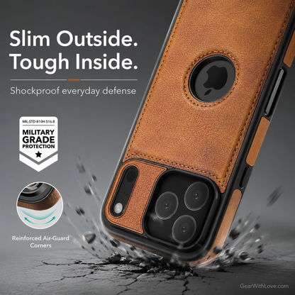 Slim Luxury Leather Case Cover for iPhone