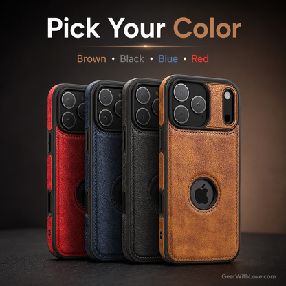 Slim Luxury Leather Case Cover for iPhone