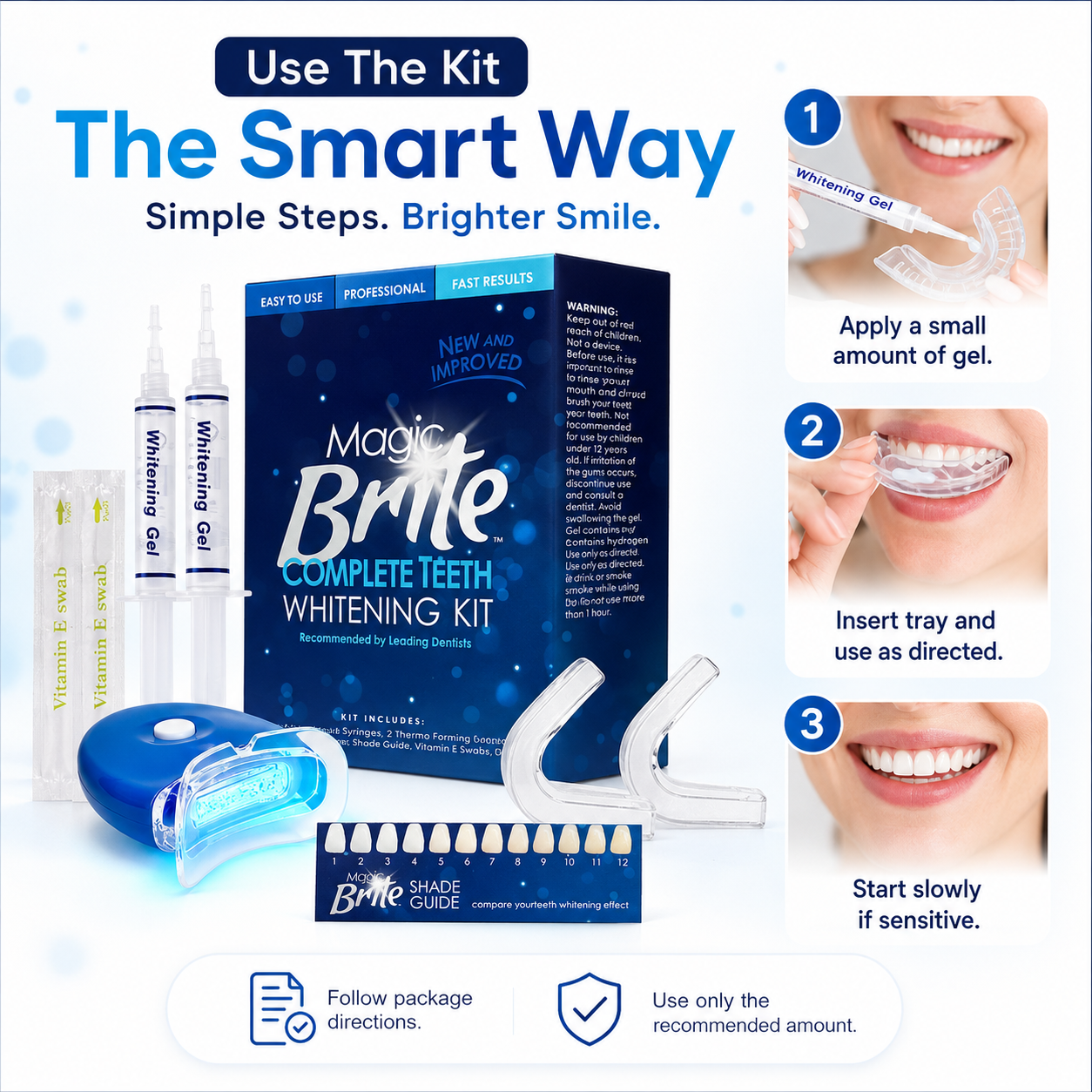 GearWithLove™ MagicBrite LED Teeth Whitening Kit