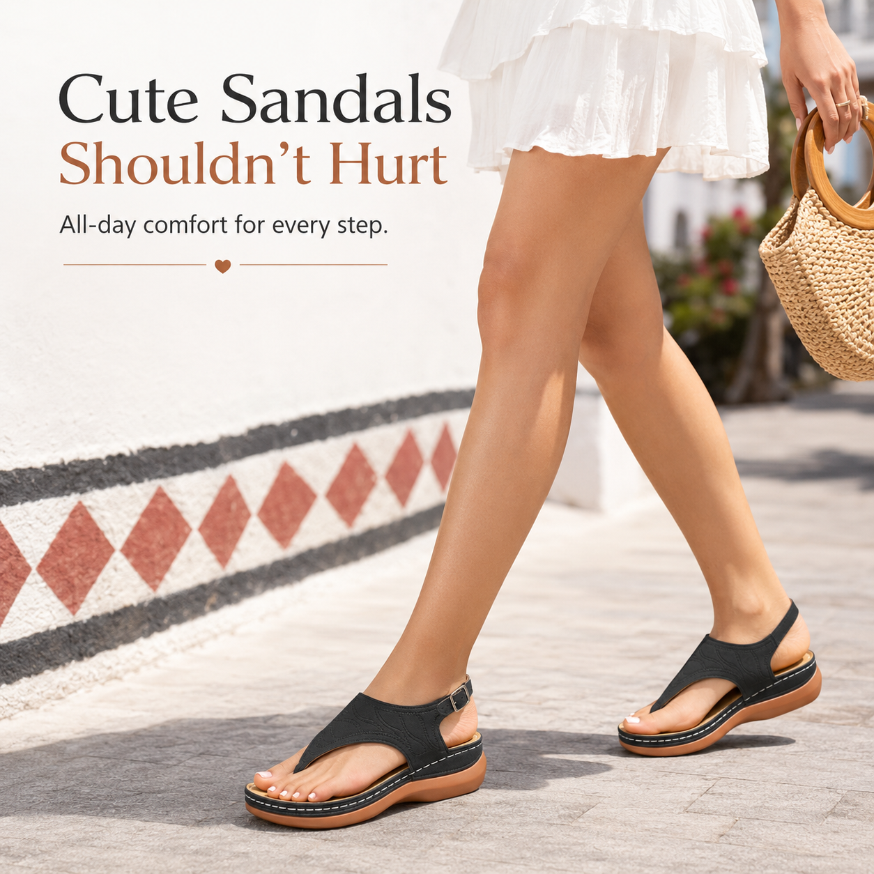 GearWithLove™ CloudStep Low-Wedge Orthopedic Comfort Sandals
