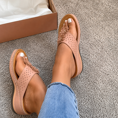 GearWithLove™ BloomStep Flower Comfort Wedge Sandals