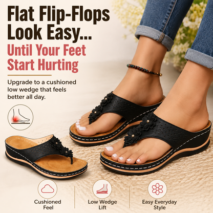 GearWithLove™ BloomStep Flower Comfort Wedge Sandals