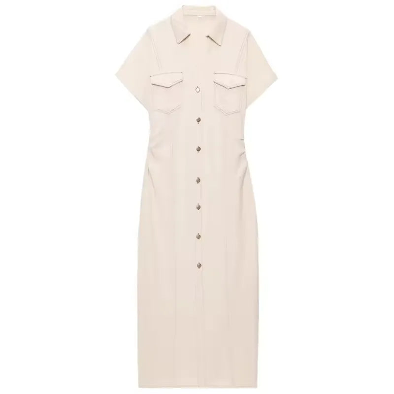 Spring Denim Elegance Dress