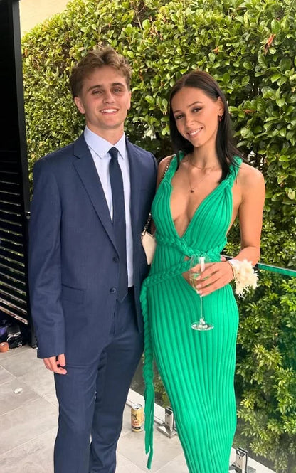 Chic Summer Ribbed Dress