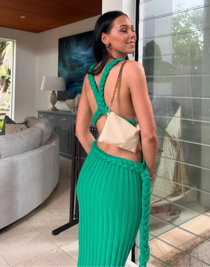 Chic Summer Ribbed Dress