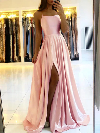 Elegant Satin Maxi Dress