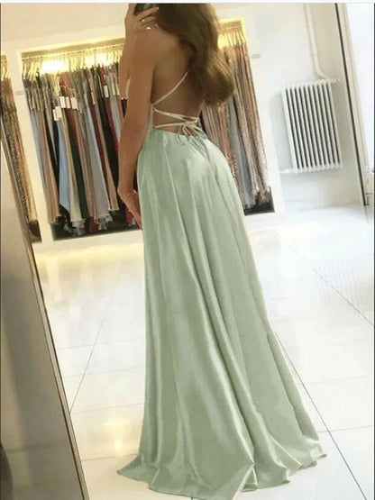 Elegant Satin Maxi Dress
