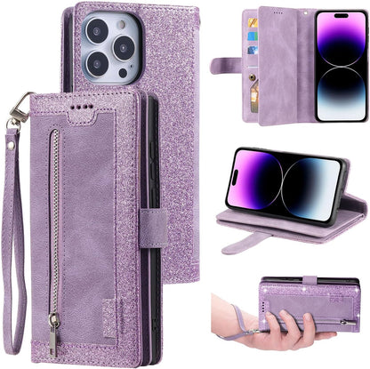 GearWithLove™ Luxury Zipper Wallet Phone Case for iPhone