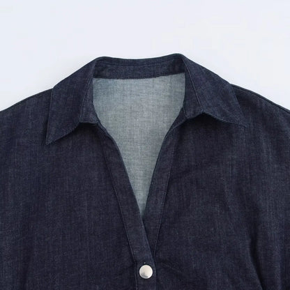 Spring Denim Elegance Dress