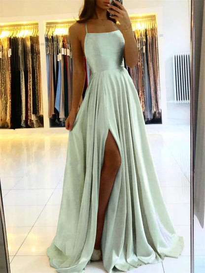 Elegant Satin Maxi Dress
