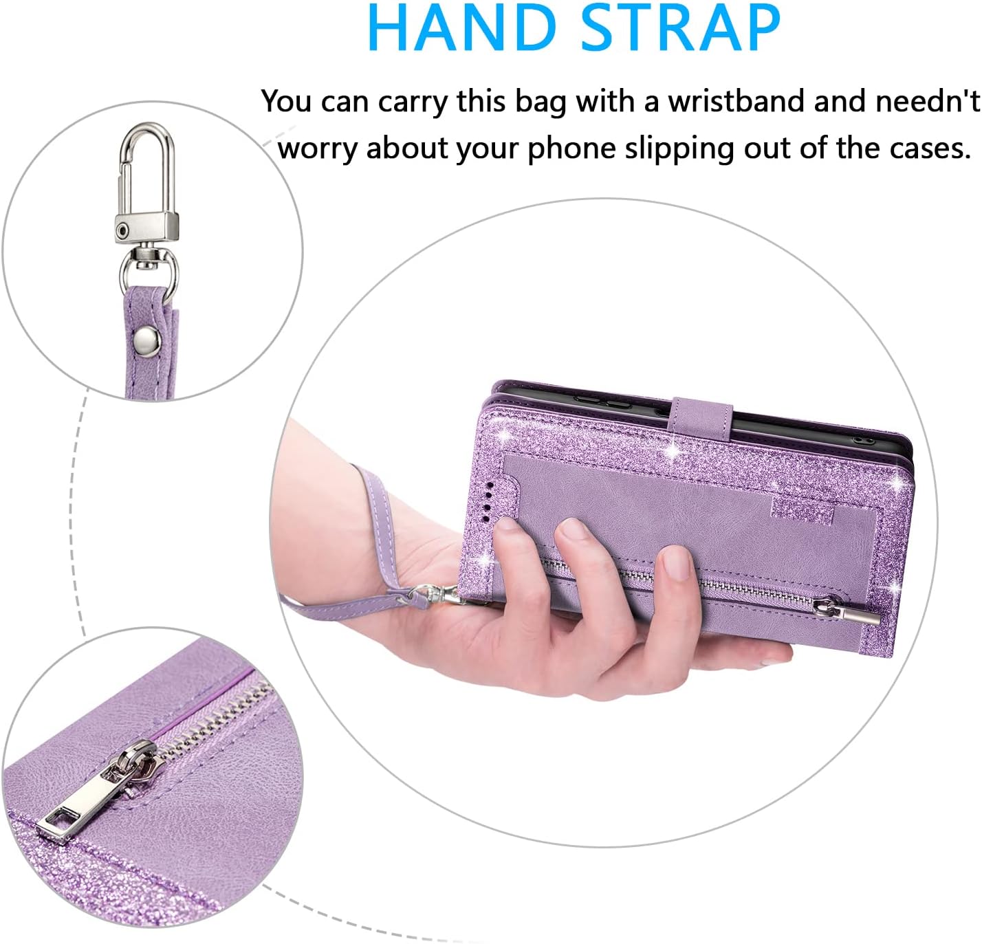 GearWithLove™ Luxury Zipper Wallet Phone Case for iPhone