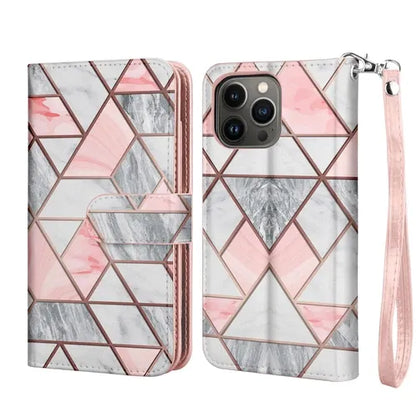 Luxury Leather Wallet iPhone Case Cover