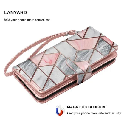 Luxury Leather Wallet iPhone Case Cover