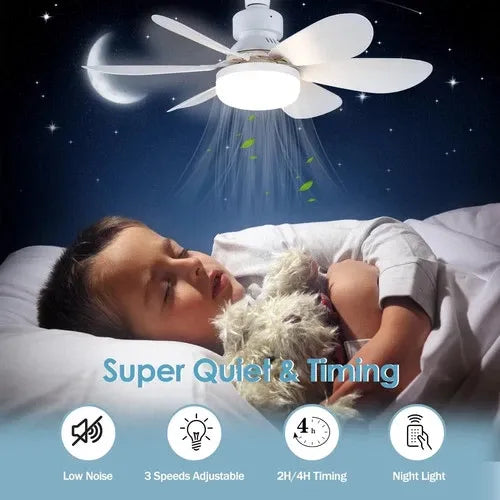 GearWithLove™ SocketBreeze 2-in-1 Fan Light