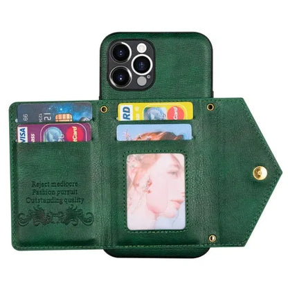 GearWithLove™ Luxury Crossbody Wallet Phone Case for iPhone