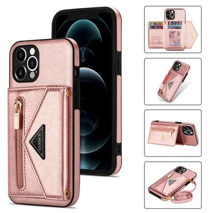 GearWithLove™ Luxury Crossbody Wallet Phone Case for iPhone