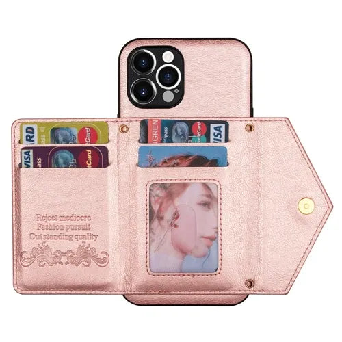GearWithLove™ Luxury Crossbody Wallet Phone Case for iPhone