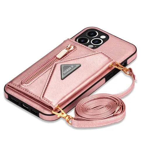 GearWithLove™ Luxury Crossbody Wallet Phone Case for iPhone
