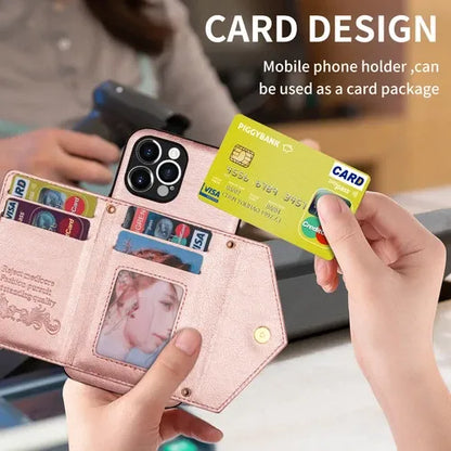 GearWithLove™ Luxury Crossbody Wallet Phone Case for iPhone