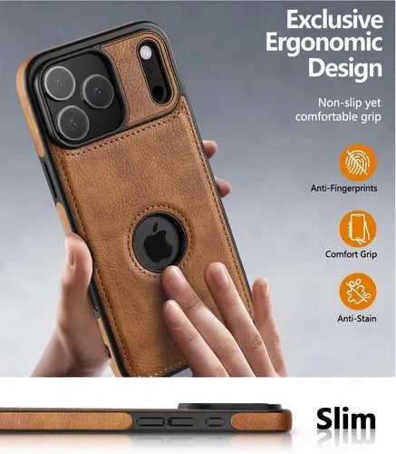 Slim Luxury Leather Case Cover for iPhone