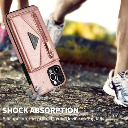GearWithLove™ Luxury Crossbody Wallet Phone Case for iPhone