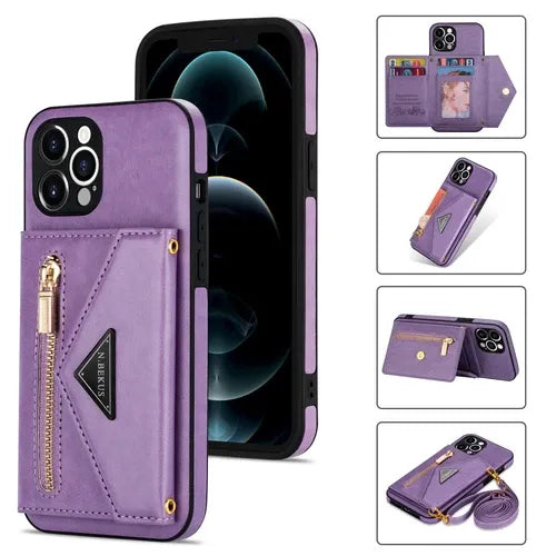 GearWithLove™ Luxury Crossbody Wallet Phone Case for iPhone
