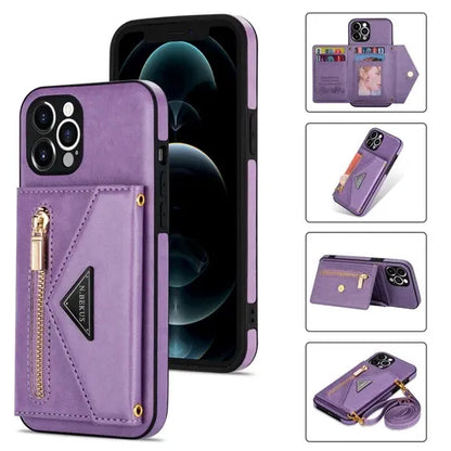 GearWithLove™ Luxury Crossbody Wallet Phone Case for iPhone