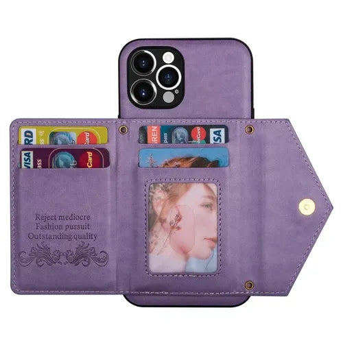 GearWithLove™ Luxury Crossbody Wallet Phone Case for iPhone
