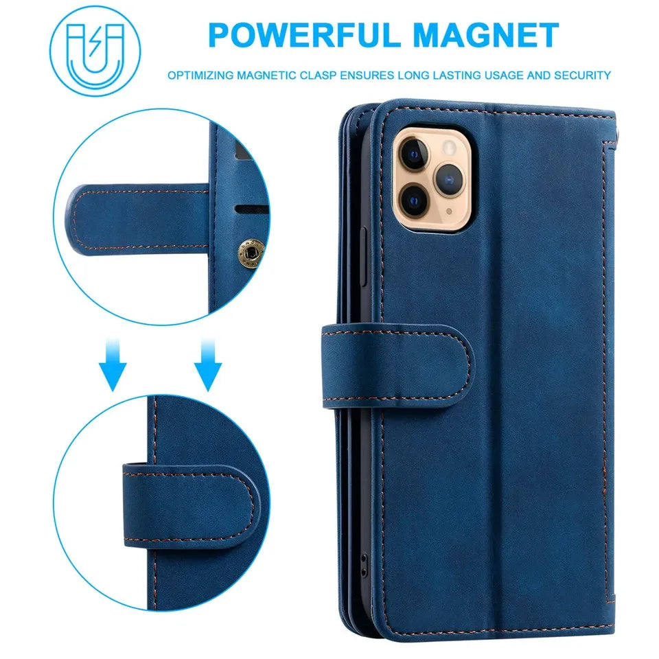 GearWithLove™ Luxury Zipper Wallet Phone Case for iPhone