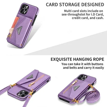 GearWithLove™ Luxury Crossbody Wallet Phone Case for iPhone