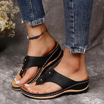 GearWithLove™ BloomStep Flower Comfort Wedge Sandals