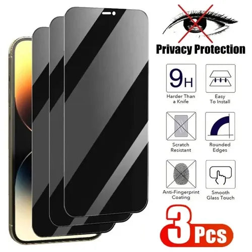 GearWithLove™ 3-Pack Privacy Tempered Glass Screen Protector for iPhone.